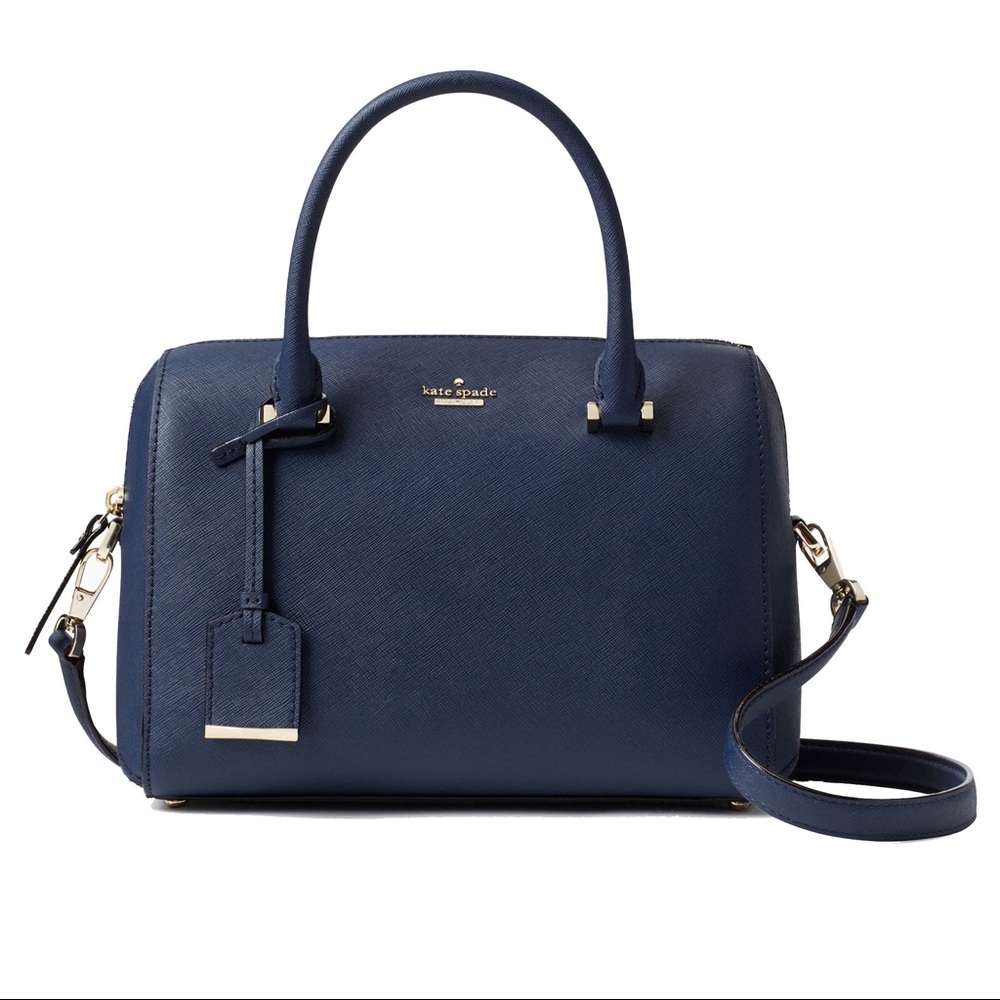 Kate Spade Cameron St Lane Satchel Navy Blue